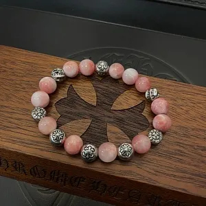 CHROME HEARTS Мужской браслет с розовым камнем