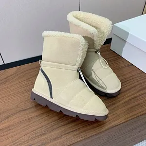 BRUNELLO CUCINELLI Женские угги из воловьей кожи