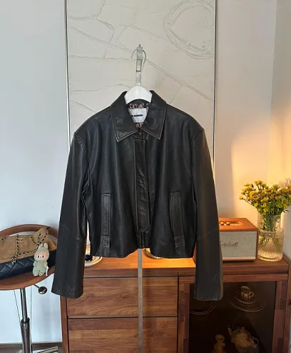 JIL SANDER Женская кожаная куртка