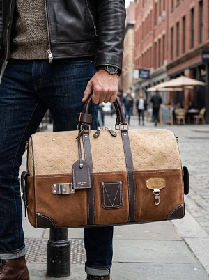 LOUIS VUITTON Дорожная сумка Keepall Bandoulière 50 М26127