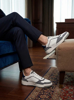 BRUNELLO CUCINELLI Мужские кроссовки с двухцветной подошвой