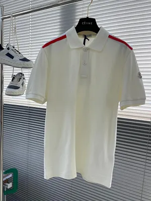 MONCLER Мужская футболка-поло из высококачественного хлопка