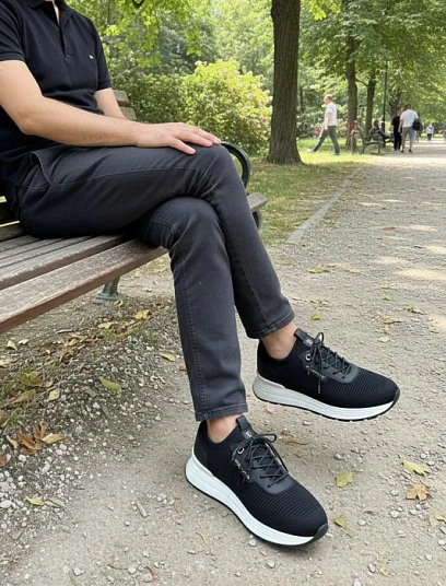 STEFANO RICCI Мужские кроссовки из трикотажа