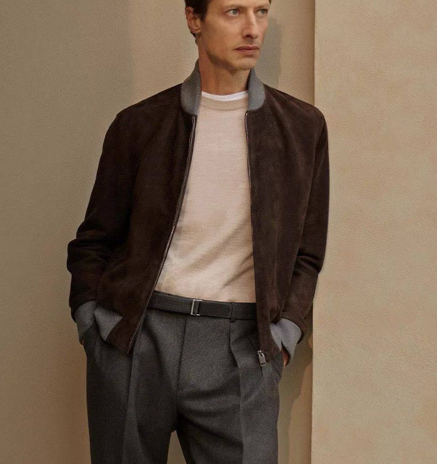 LORO PIANA Мужская кожаная куртка LORO PIANA Мужская кожаная куртка