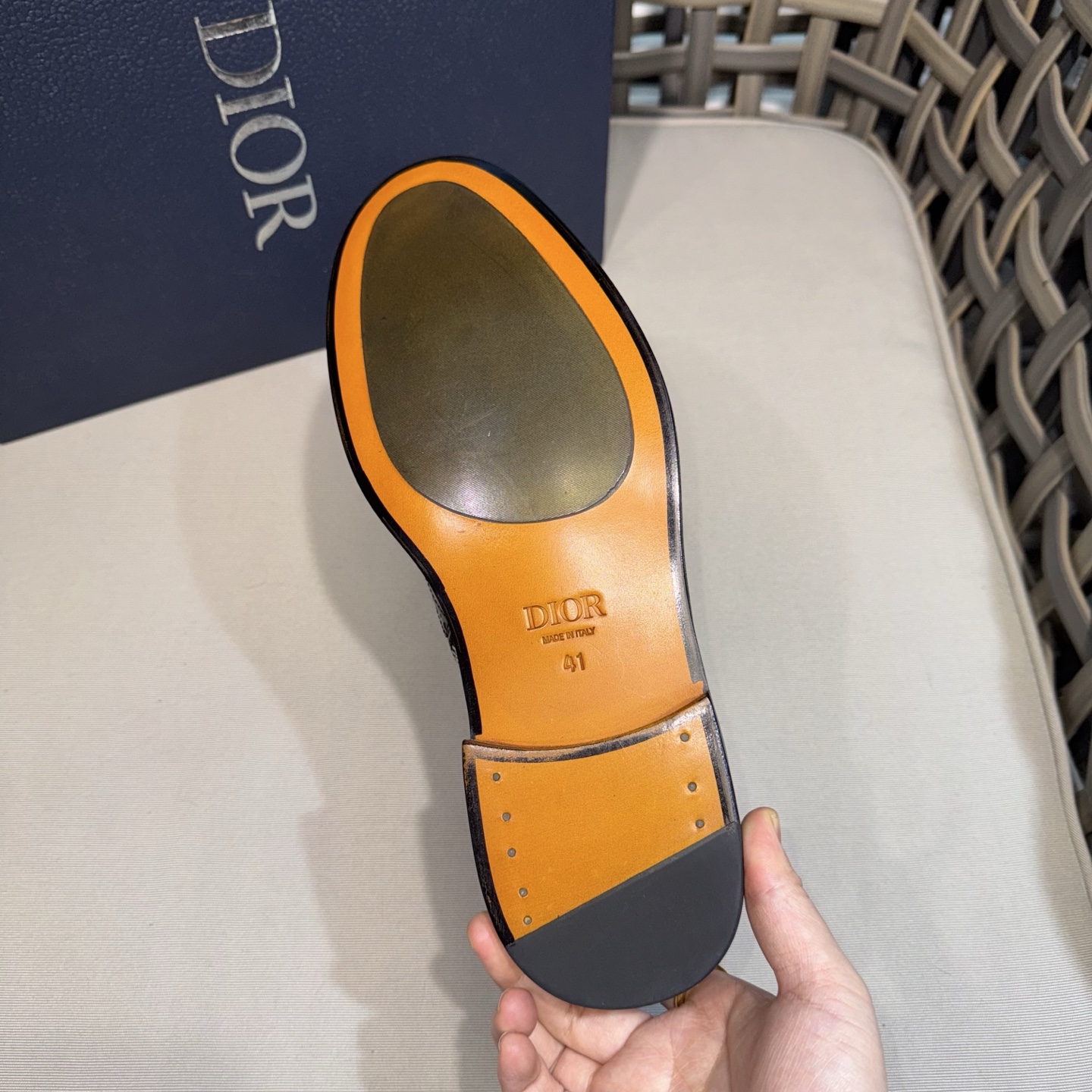 CHRISTIAN DIOR Мужские ботинки из телячьей кожи