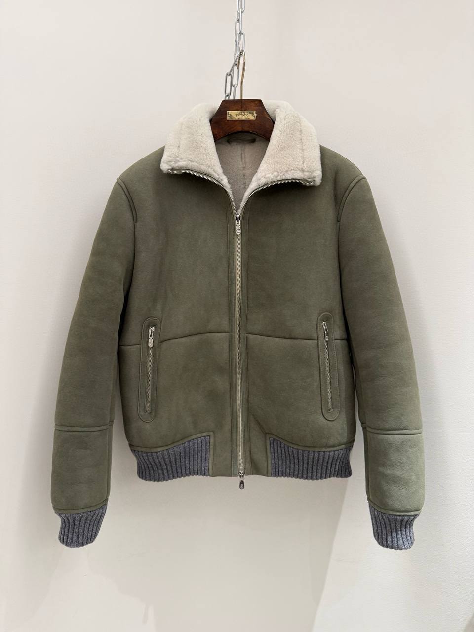 BRUNELLO CUCINELLI Мужская кожаная куртка  BRUNELLO CUCINELLI Мужская кожаная куртка