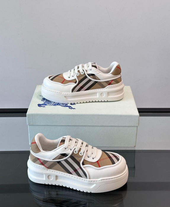 BURBERRY Мужские кроссовки коровья кожа