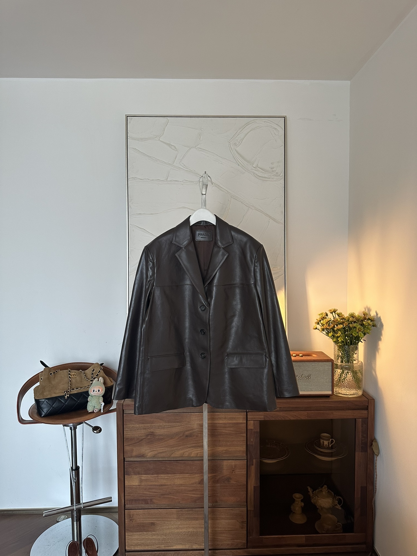 PRADA Женский кожаный жакет PRADA Женский кожаный жакет