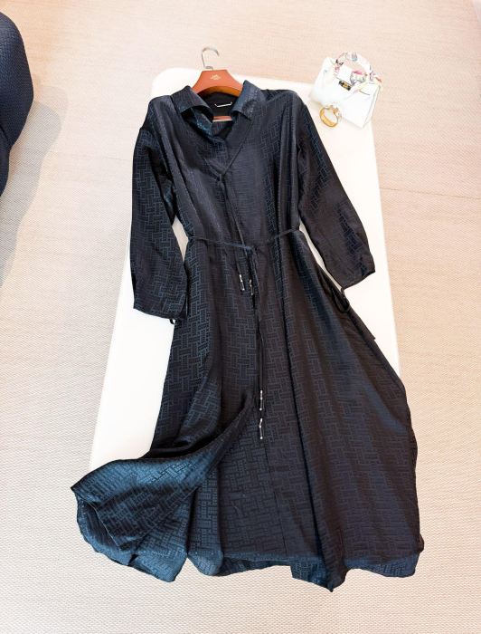 HERMES Женское атласное платье