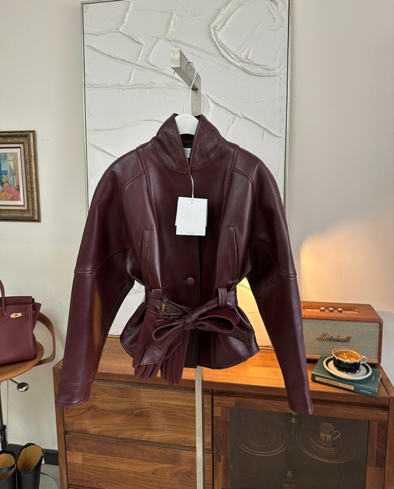 THE ROW Женская кожаная куртка