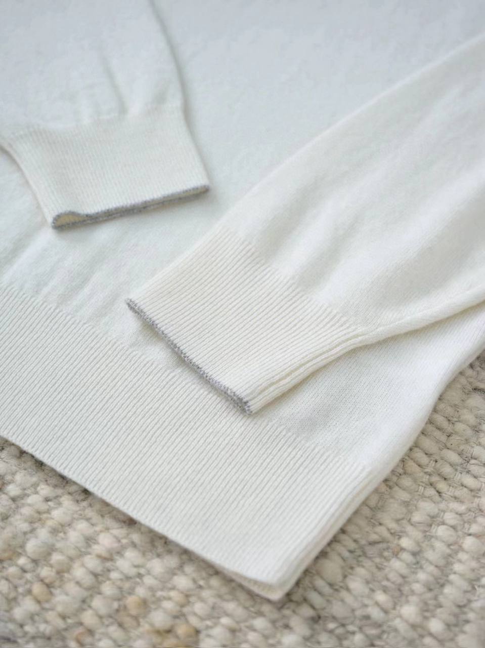 BRUNELLO CUCINELLI Мужское поло из кашемира  BRUNELLO CUCINELLI Мужское поло из кашемира