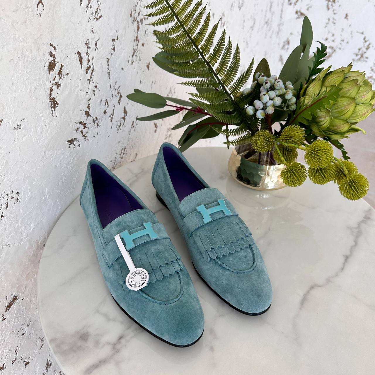 HERMES Женские лоферы с пряжкой H HERMES Женские лоферы с пряжкой H