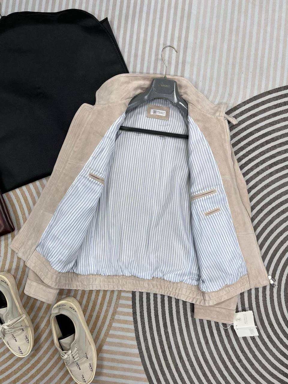 BRUNELLO CUCINELLI Мужская кожаная куртка BRUNELLO CUCINELLI Мужская кожаная куртка