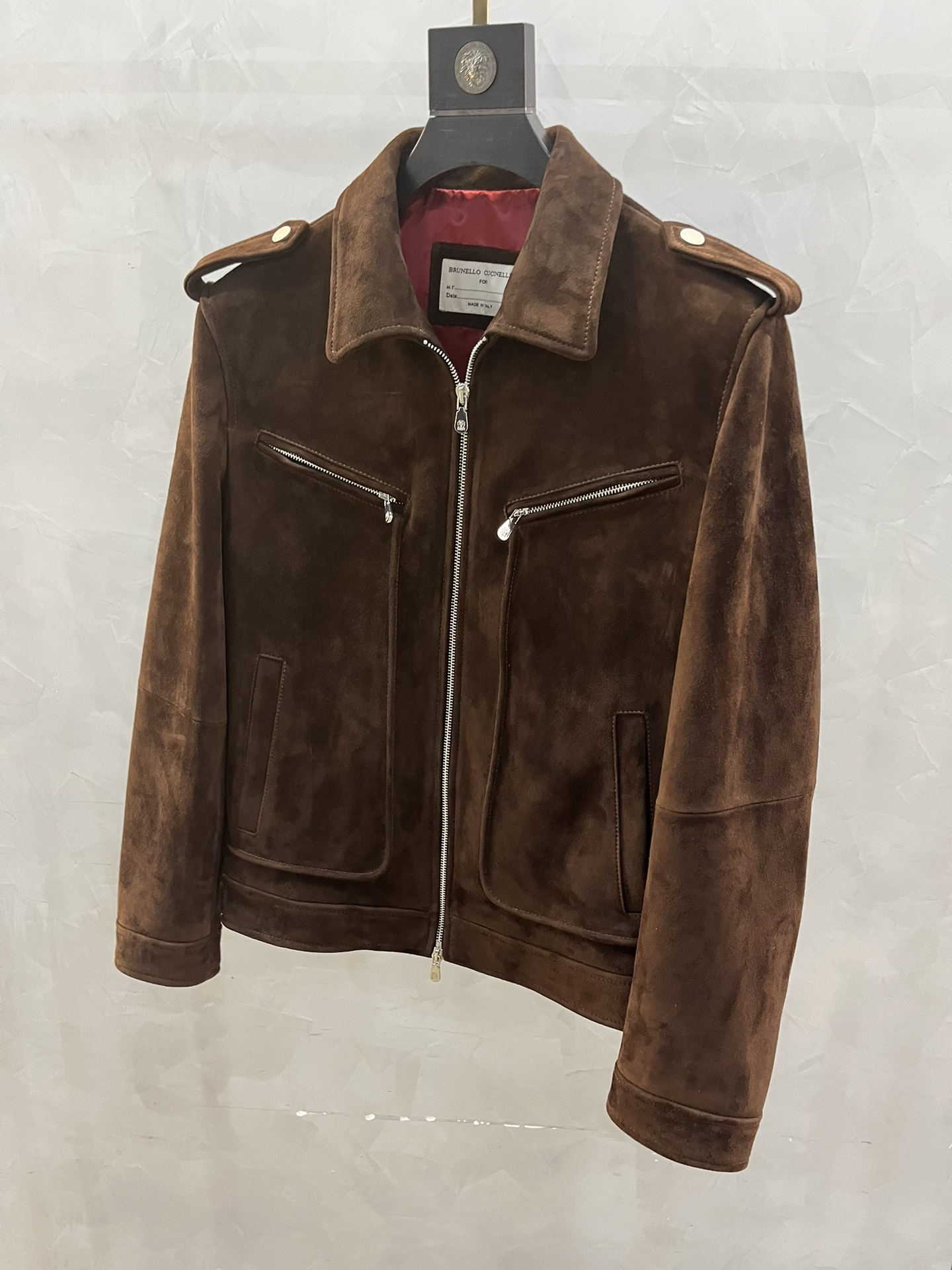 BRUNELLO CUCINELLI Мужская куртка из замши BRUNELLO CUCINELLI Мужская куртка из замши