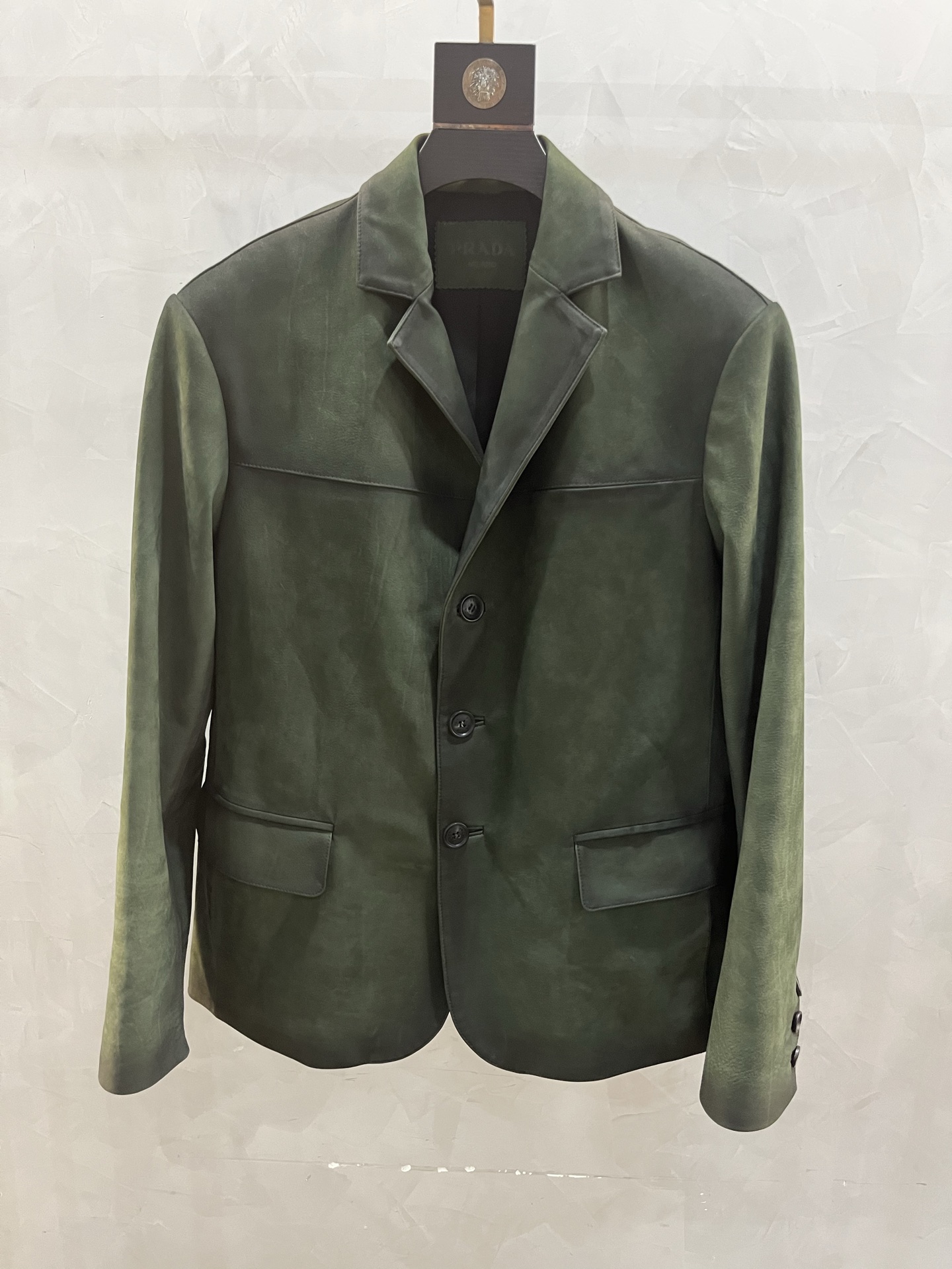 PRADA Мужской кожаный пиджак PRADA Мужской кожаный пиджак