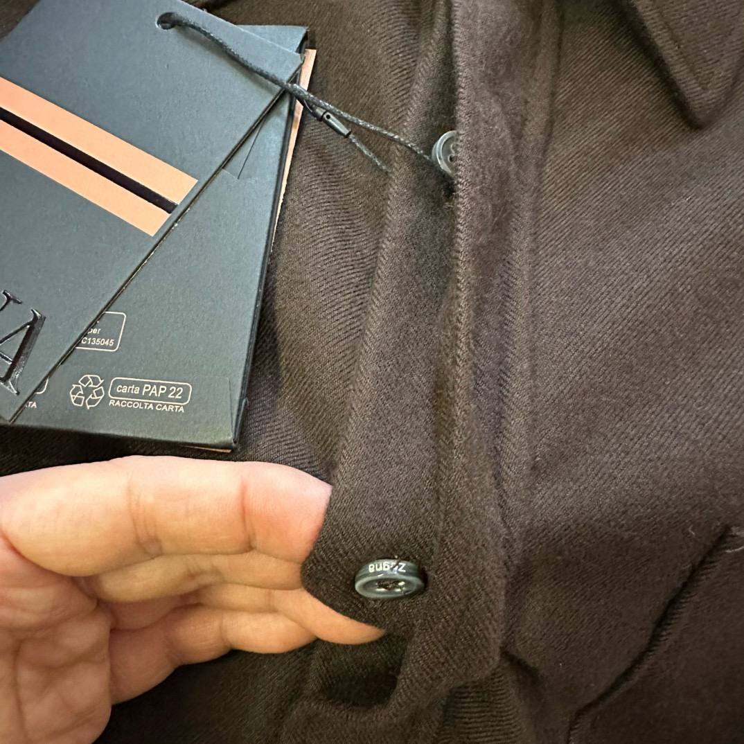 ERMENEGILDO ZEGNA Мужская рубашка из кашемира и шерсти ERMENEGILDO ZEGNA Мужская рубашка из кашемира и шерсти