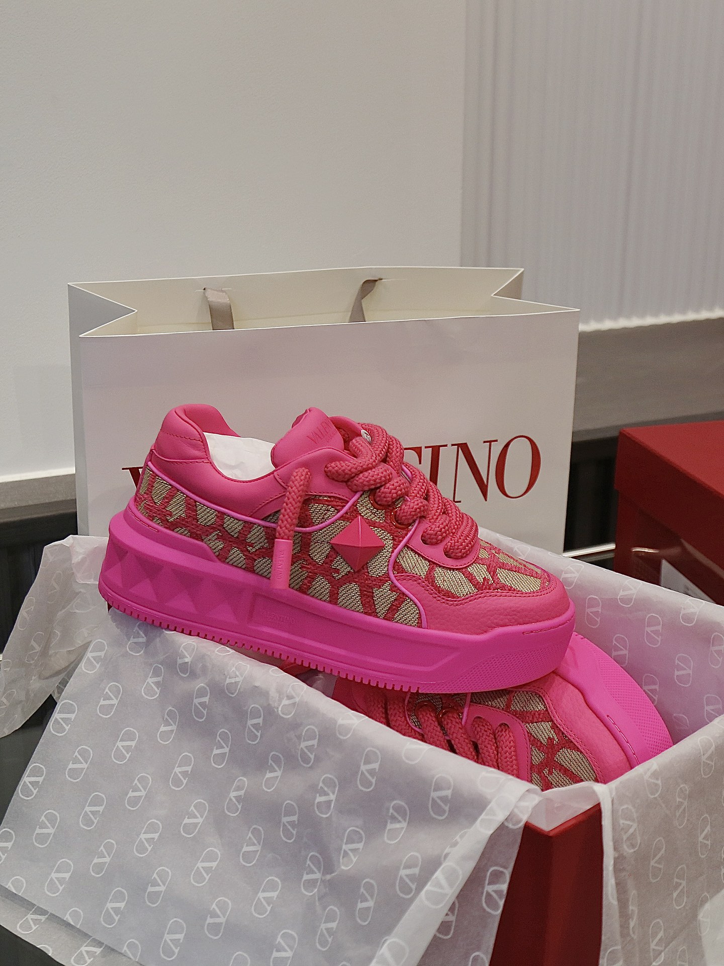 VALENTINO Кроссовки One Stud XL комбинированные