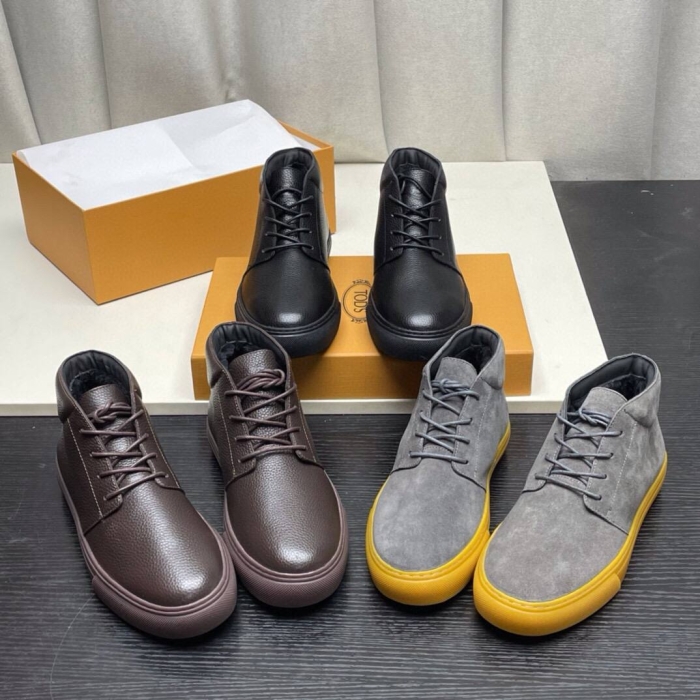 TOD'S Мужские ботинки из телячьей кожи