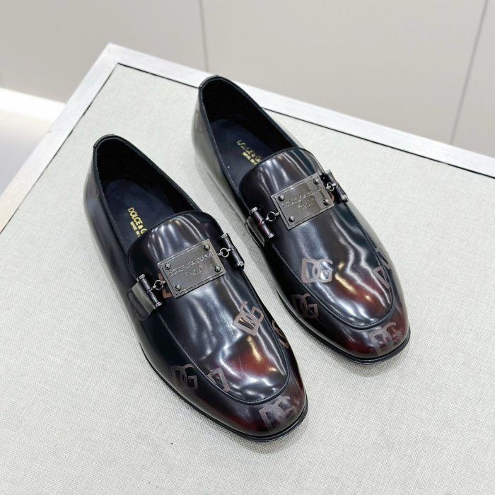 DOLCE & GABBANA Мужские лоферы из телячьей кожи