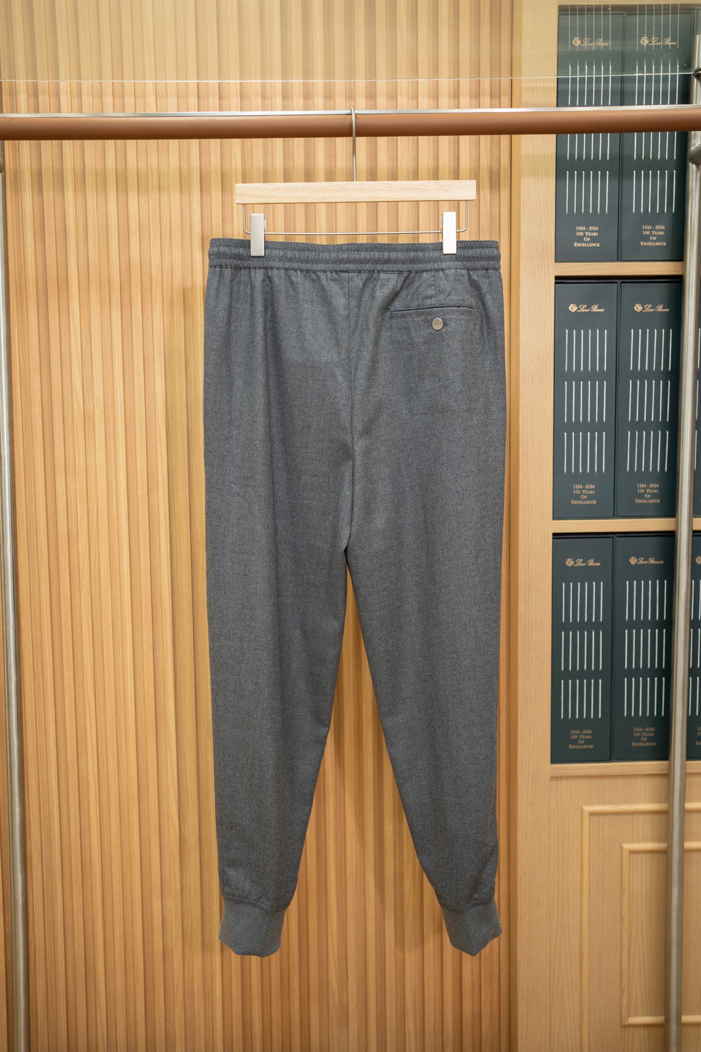 HERMES Мужские брюки‑джоггеры из шерсти 