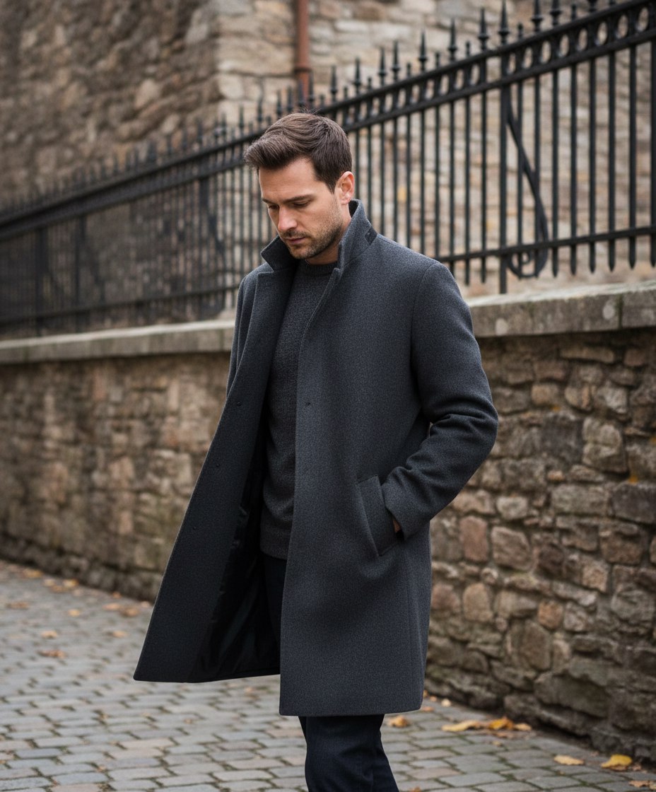 LORO PIANA Мужское пальто из шерсти LORO PIANA Мужское пальто из шерсти