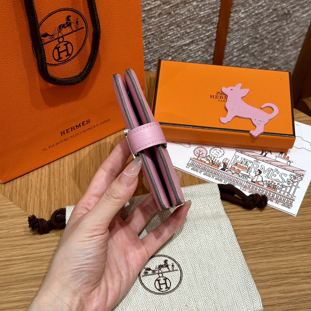 HERMES Кошелёк Bearn 10 см x9/Mauve Epsom HERMES Кошелёк Bearn 10 см x9/Mauve Epsom