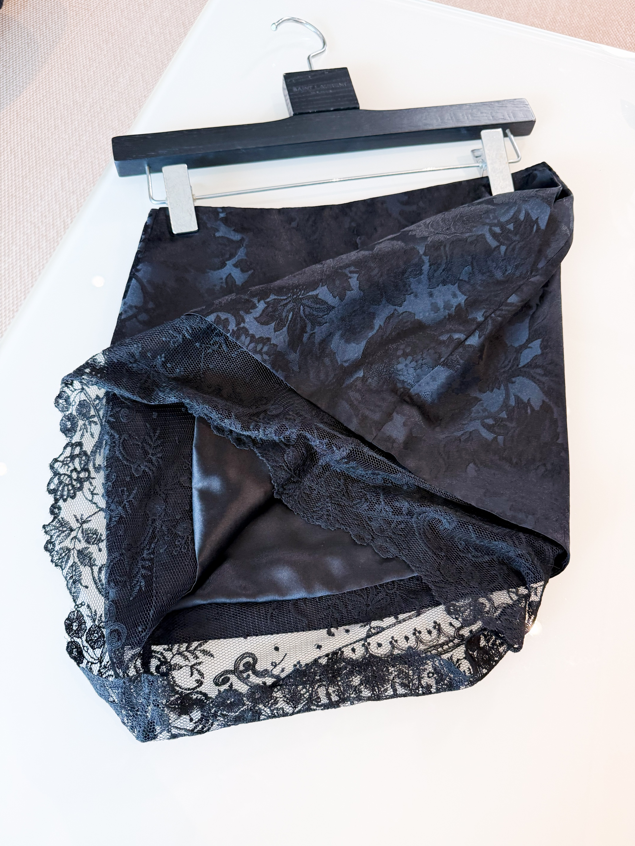 SAINT LAURENT Юбка из вискозы и шелка SAINT LAURENT Юбка из вискозы и шелка