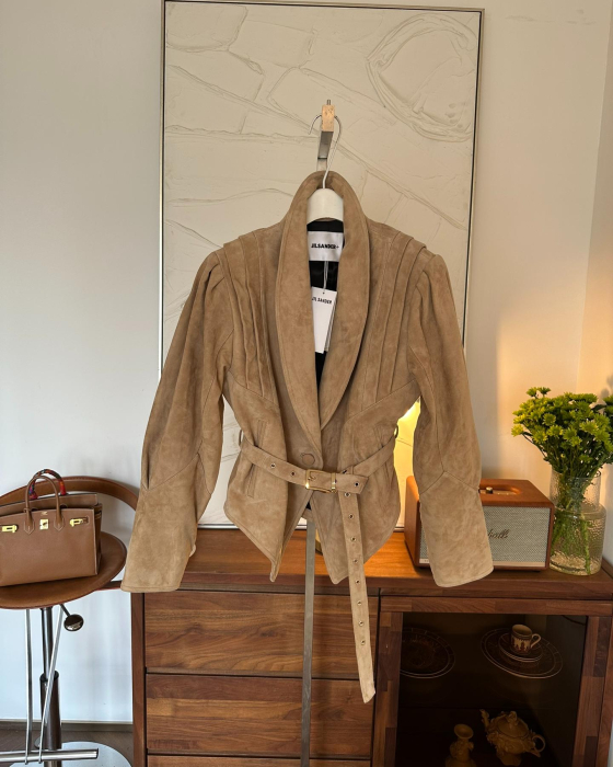 JIL SANDER Женская куртка из замши