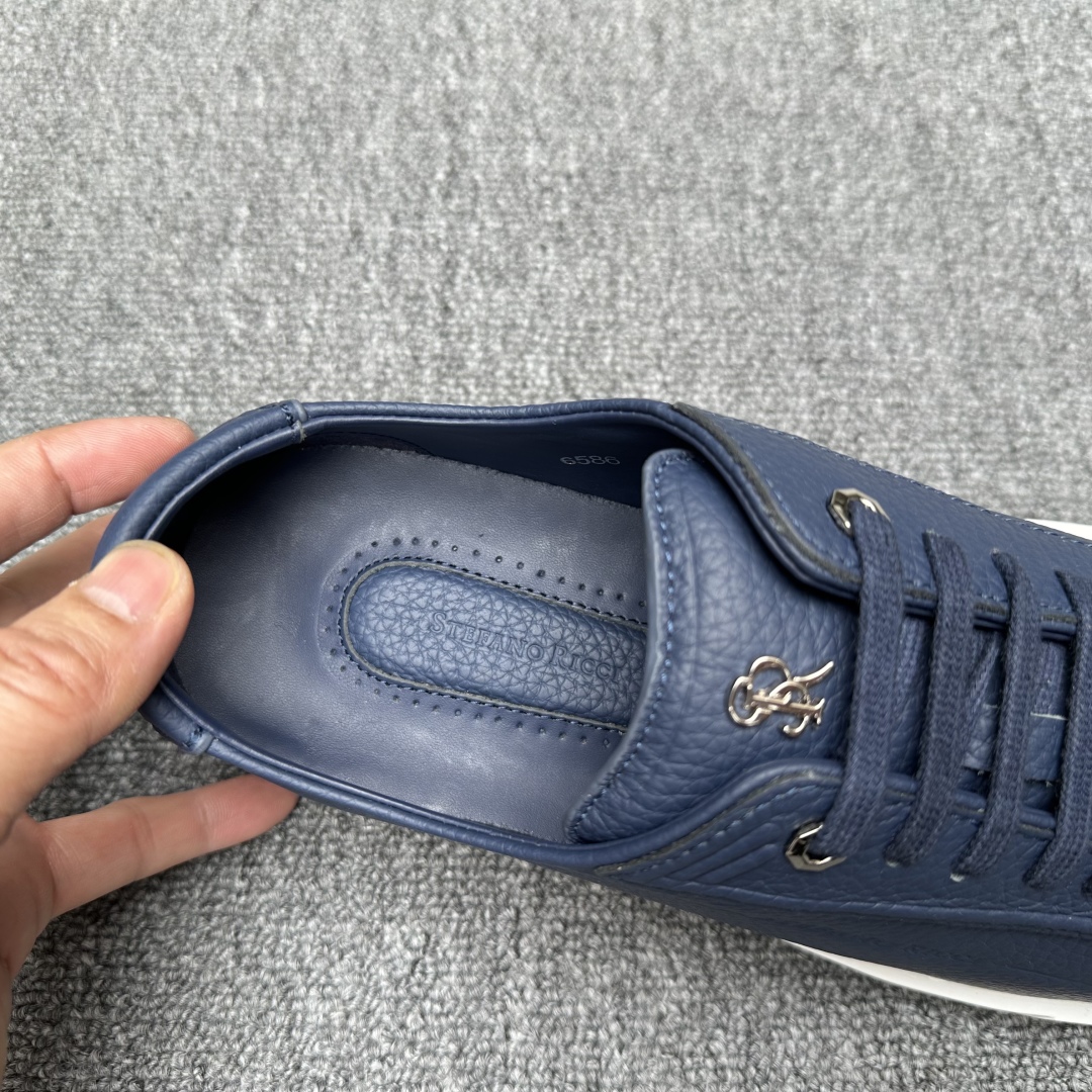 STEFANO RICCI Мужские кроссовки из кожи