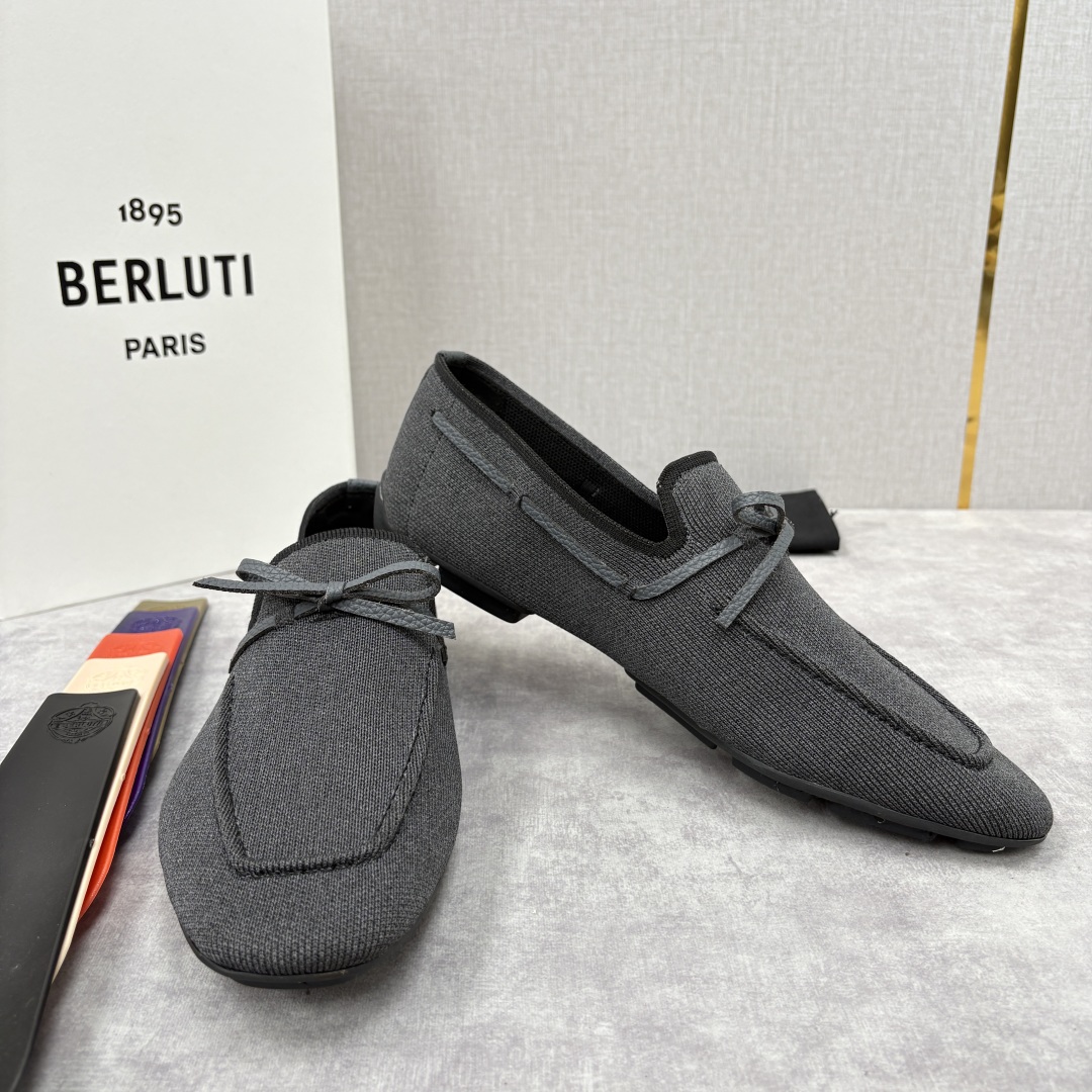 BERLUTI Мужские мокасины текстиль 