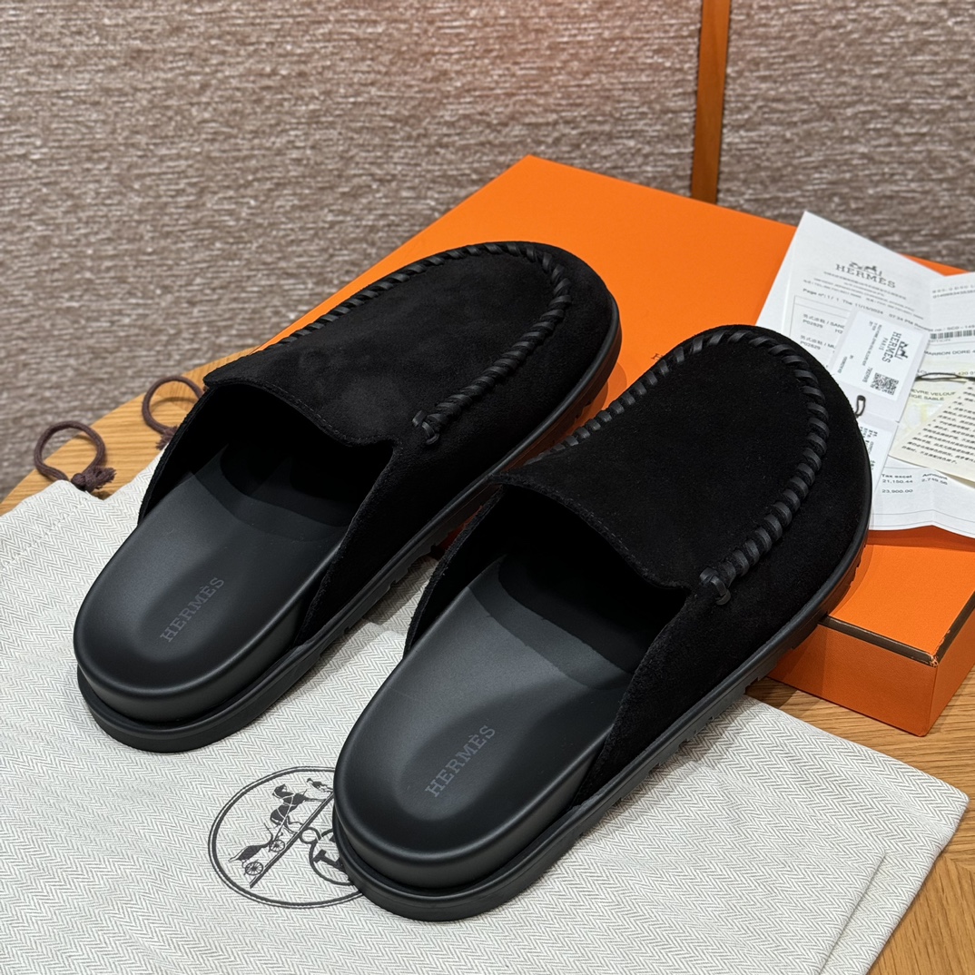 HERMES Мужские мюли Johan 