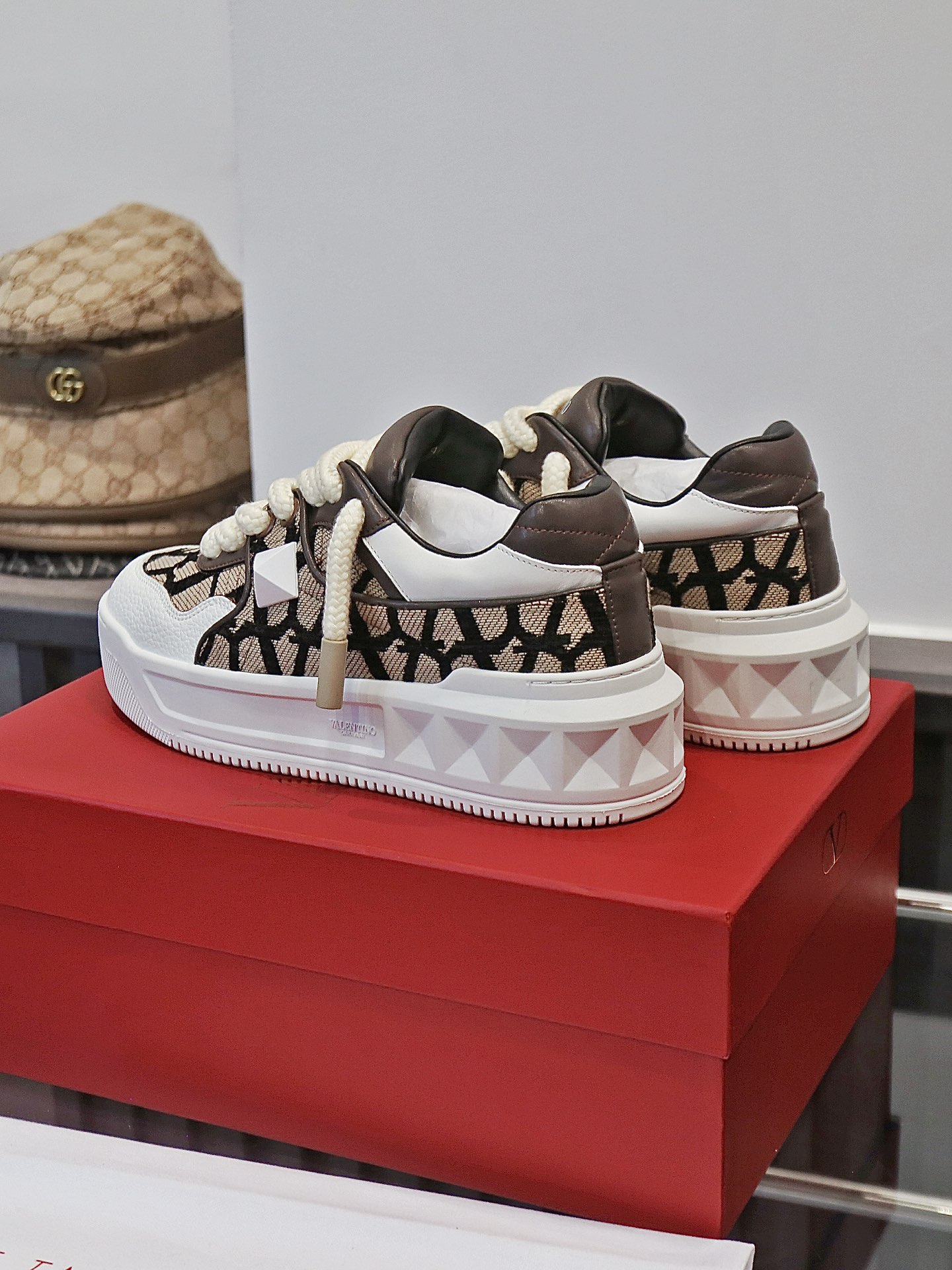 VALENTINO Кроссовки One Stud XL комбинированные