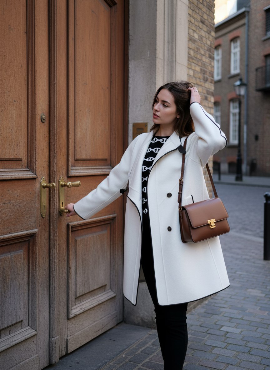 LOUIS VUITTON Женское пальто из шерсти LOUIS VUITTON Женское пальто из шерсти