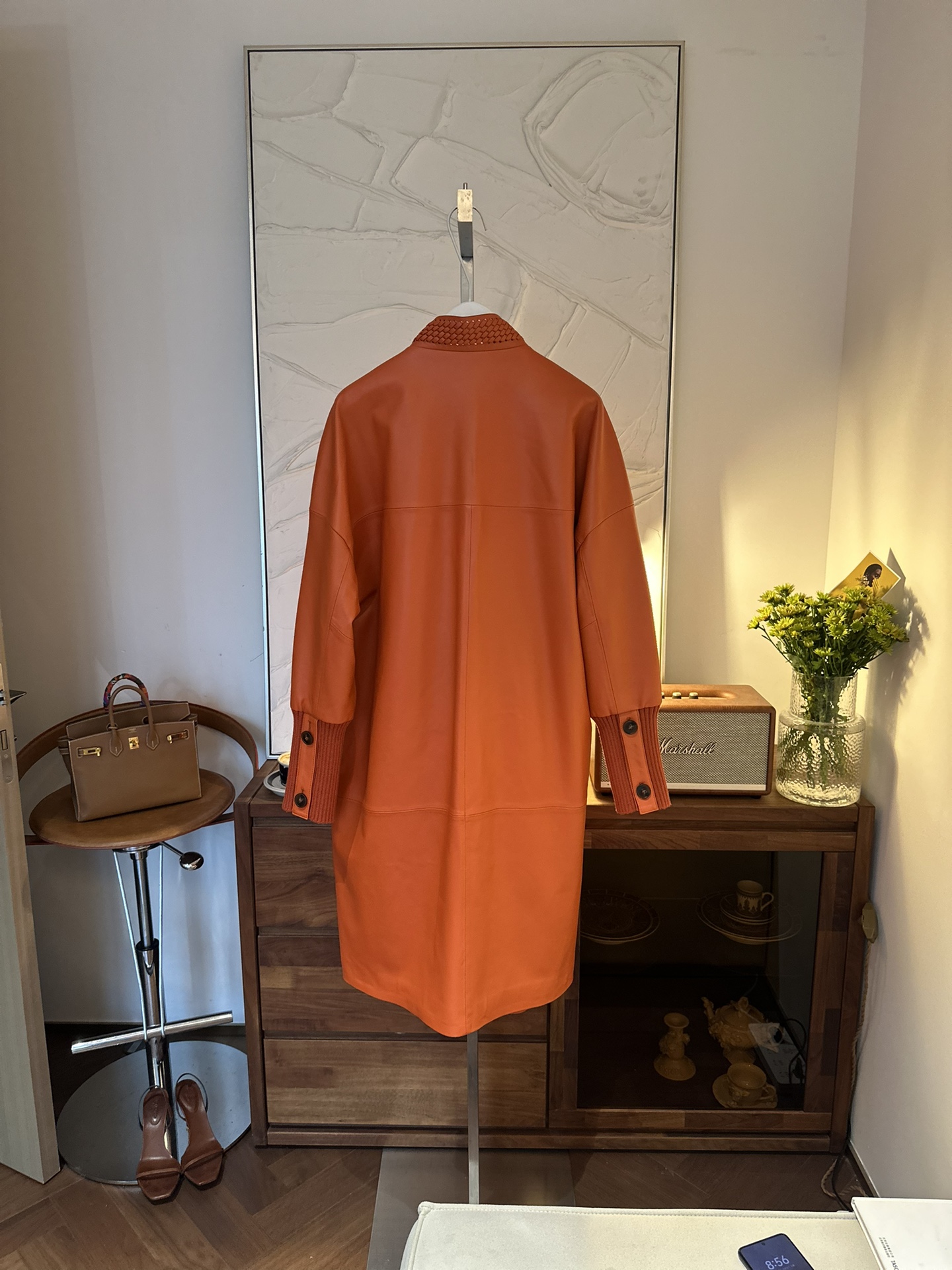 HERMES Женское кожаное пальто HERMES Женское кожаное пальто