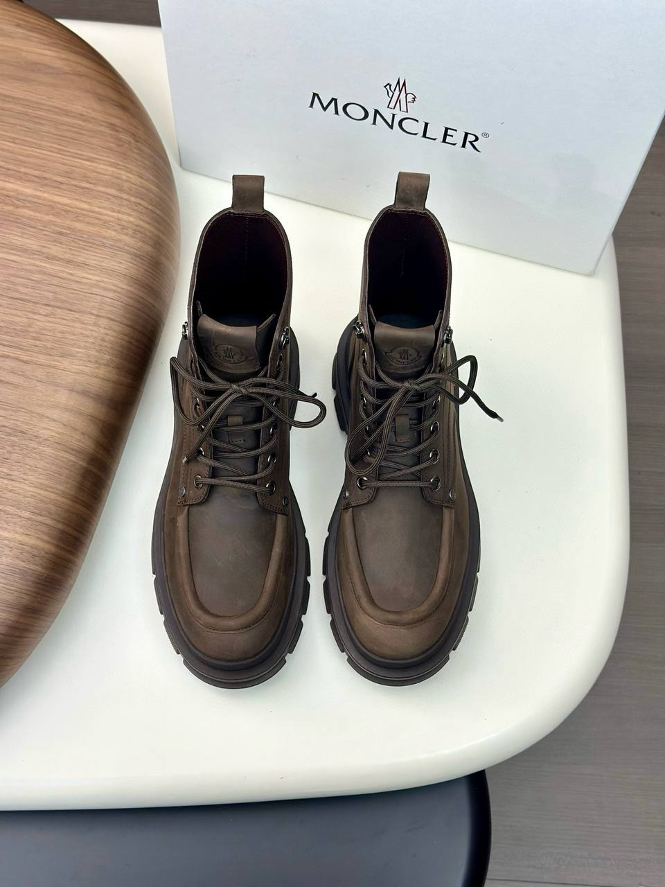 MONCLER Мужские ботинки из коровьей кожи 