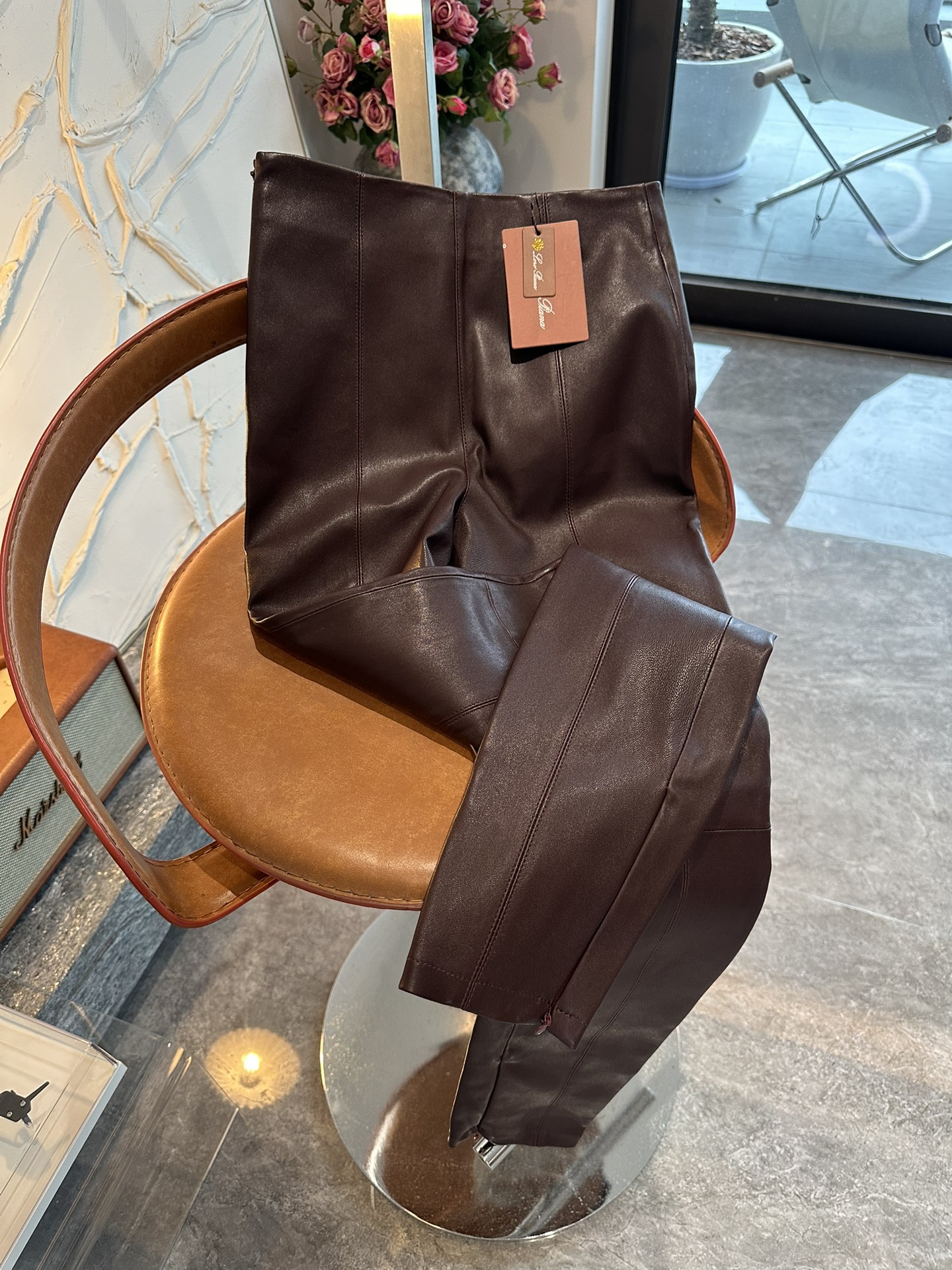 LORO PIANA Женские кожаные брюки LORO PIANA Женские кожаные брюки
