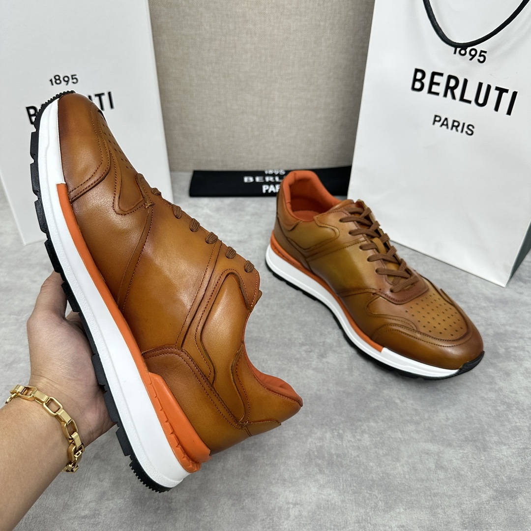 BERLUTI Мужские кроссовки Fast Track