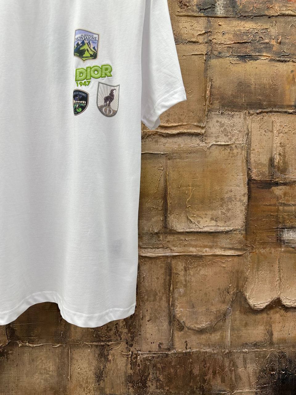 CHRISTIAN DIOR Мужская футболка с вышивкой CHRISTIAN DIOR Мужская футболка с вышивкой