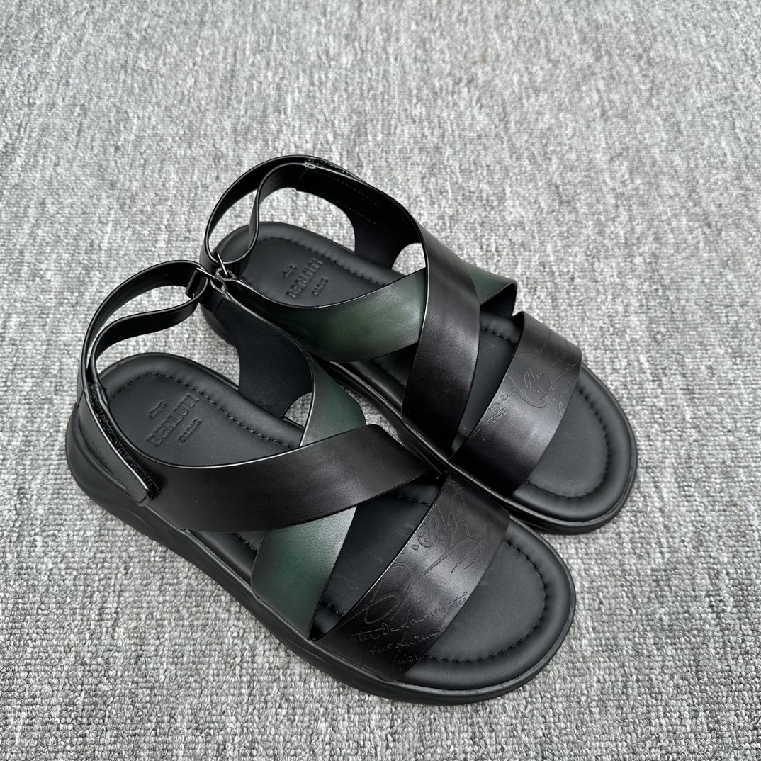 BERLUTI Мужские сандалии из натуральной кожи