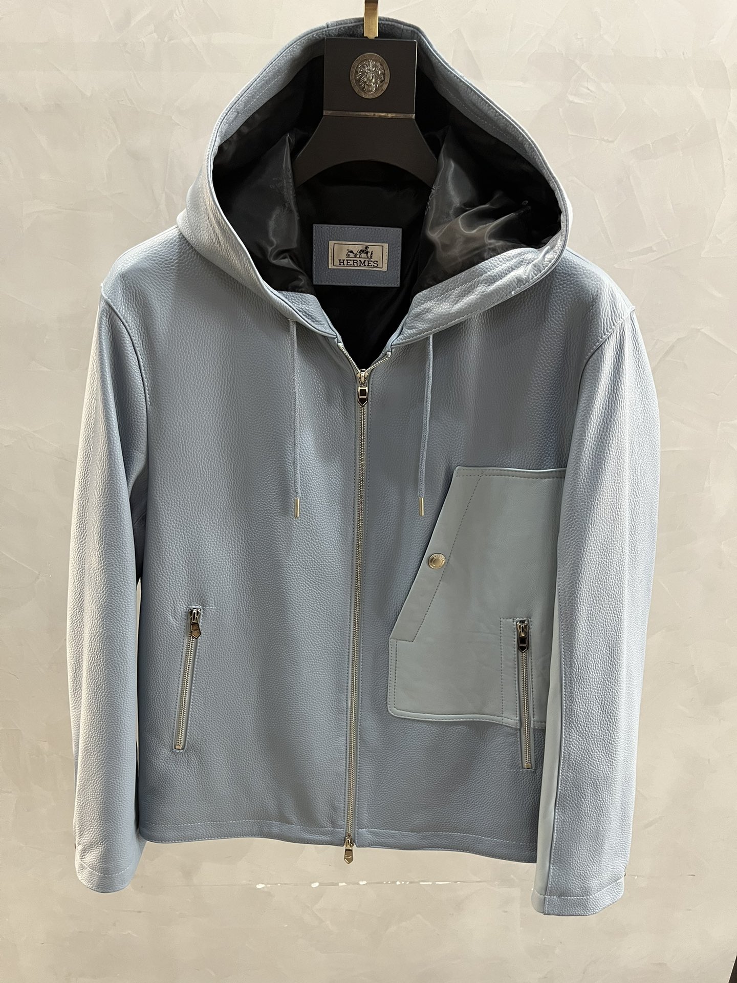 HERMES Мужская кожаная куртка HERMES Мужская кожаная куртка