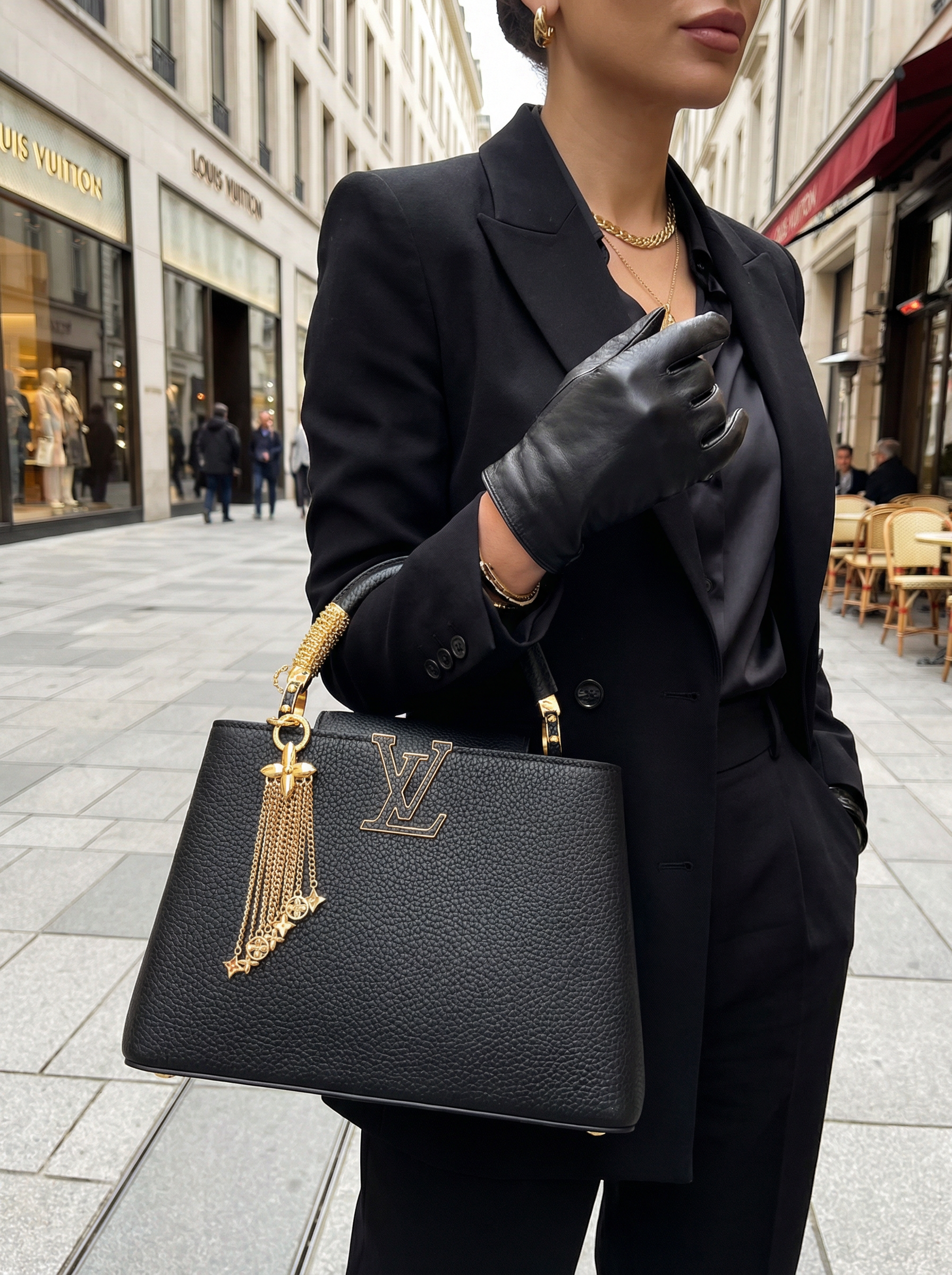 LOUIS VUITTON Женская Сумка Capucines