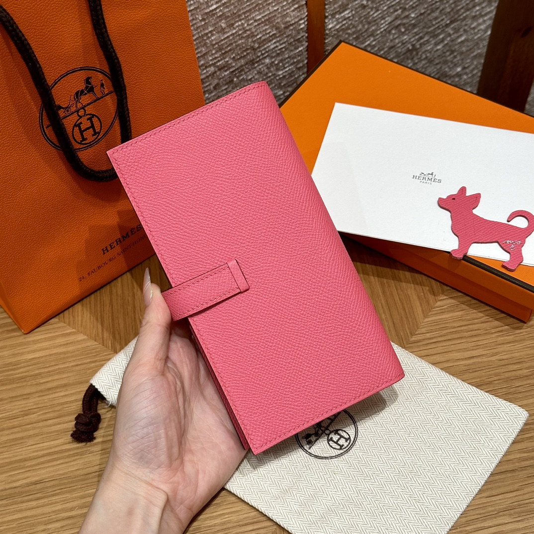HERMES Кошелёк Bearn 17.5 см U5/Rose lipstick Epsom HERMES Кошелёк Bearn 17.5 см U5/Rose lipstick Epsom