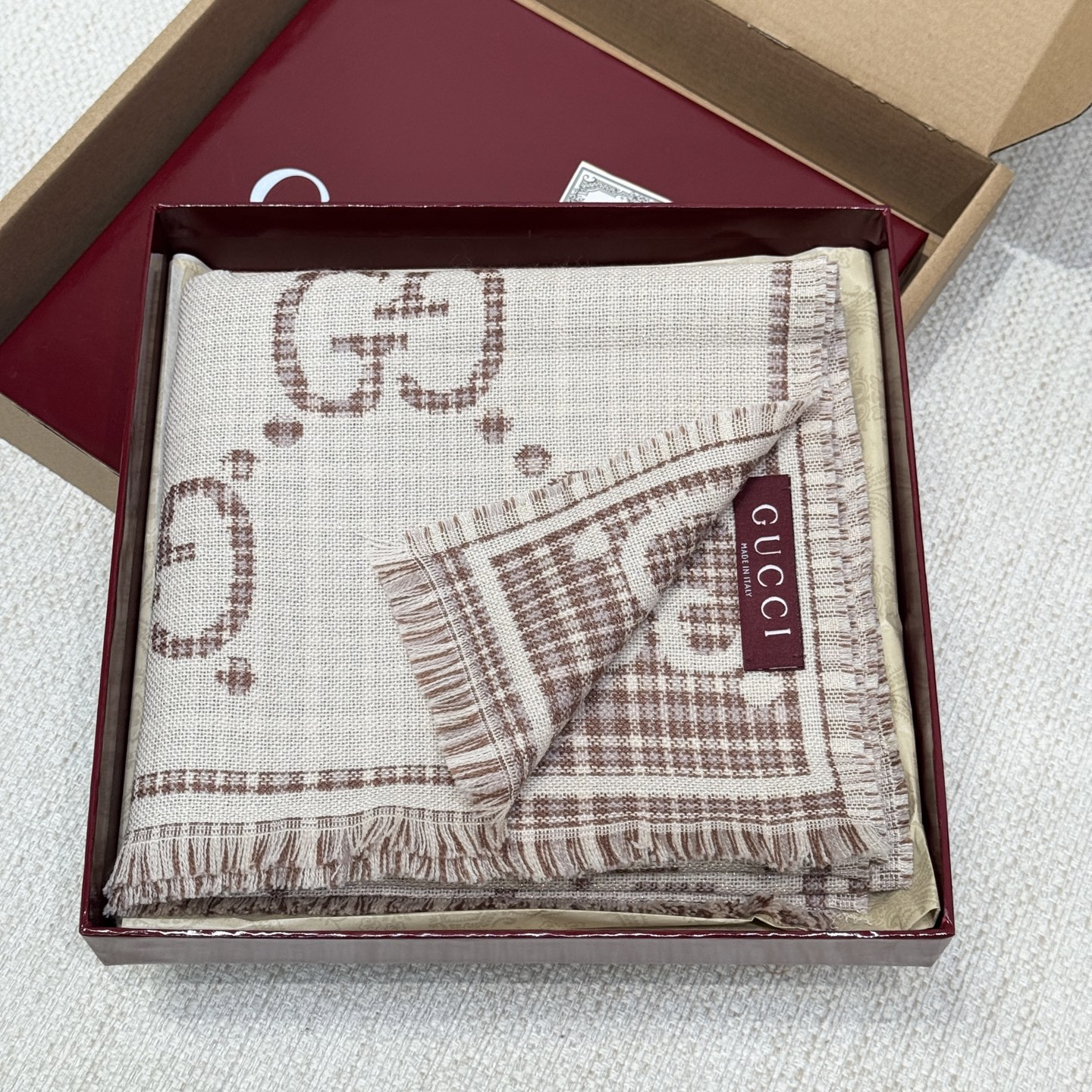 GUCCI Женский шерстяной шарф 