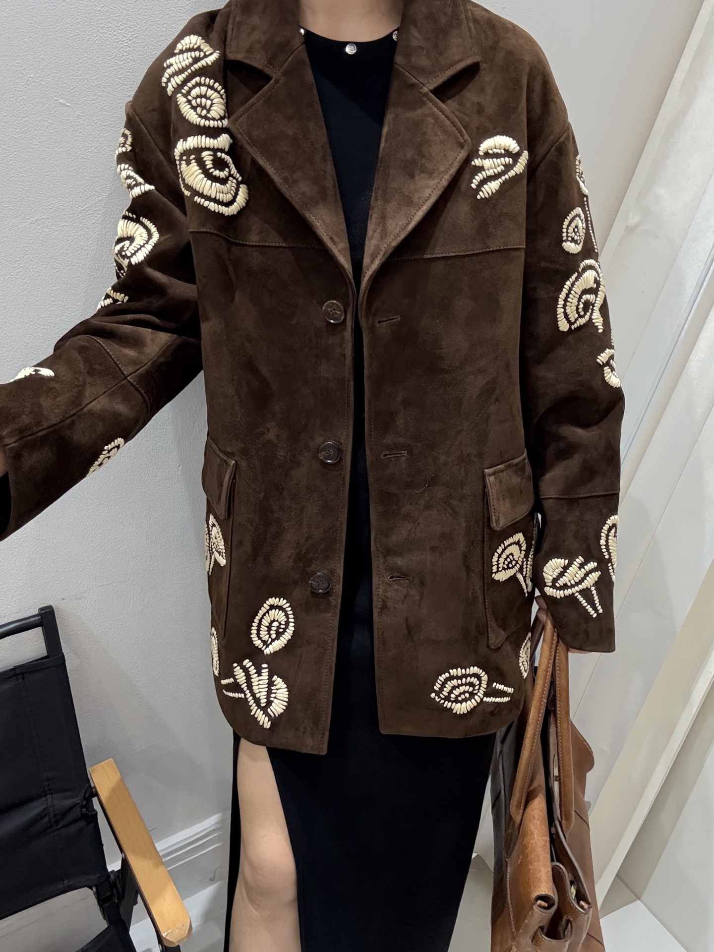 LORO PIANA Женская куртка из замши LORO PIANA Женская куртка из замши