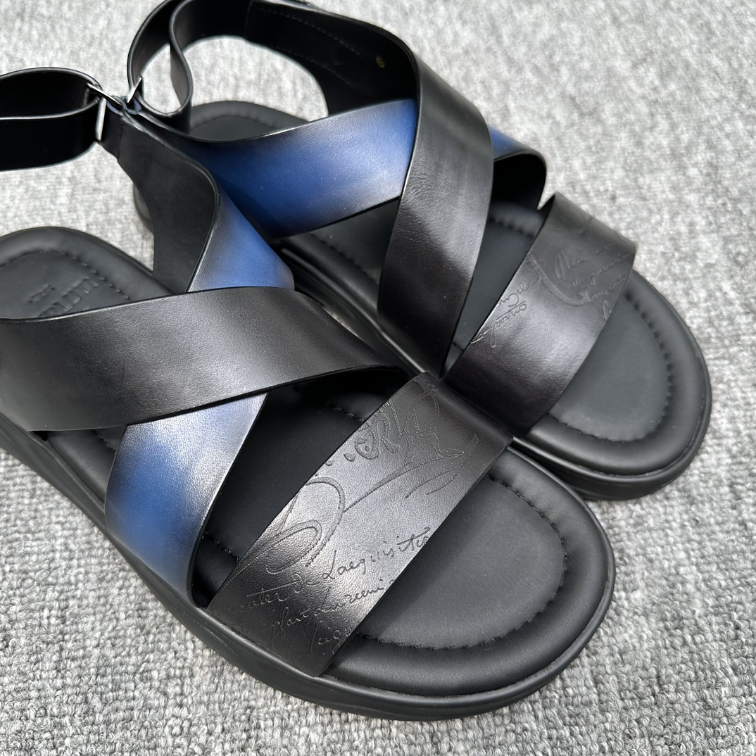 BERLUTI Мужские сандалии из натуральной кожи