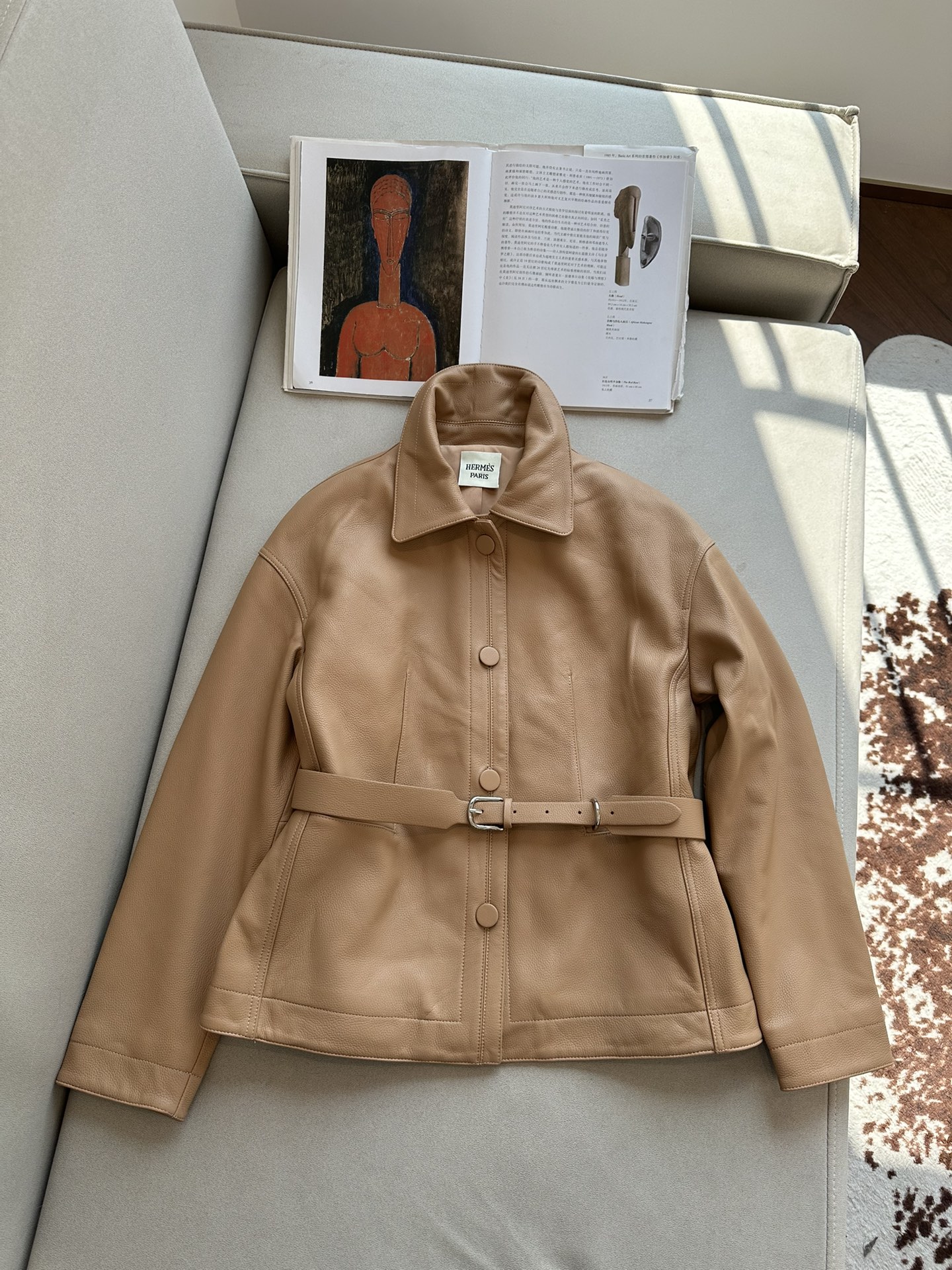 HERMES Женская кожаная куртка HERMES Женская кожаная куртка