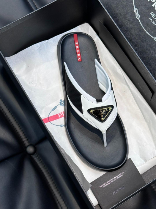 PRADA Мужские шлёпанцы-вьетнамки