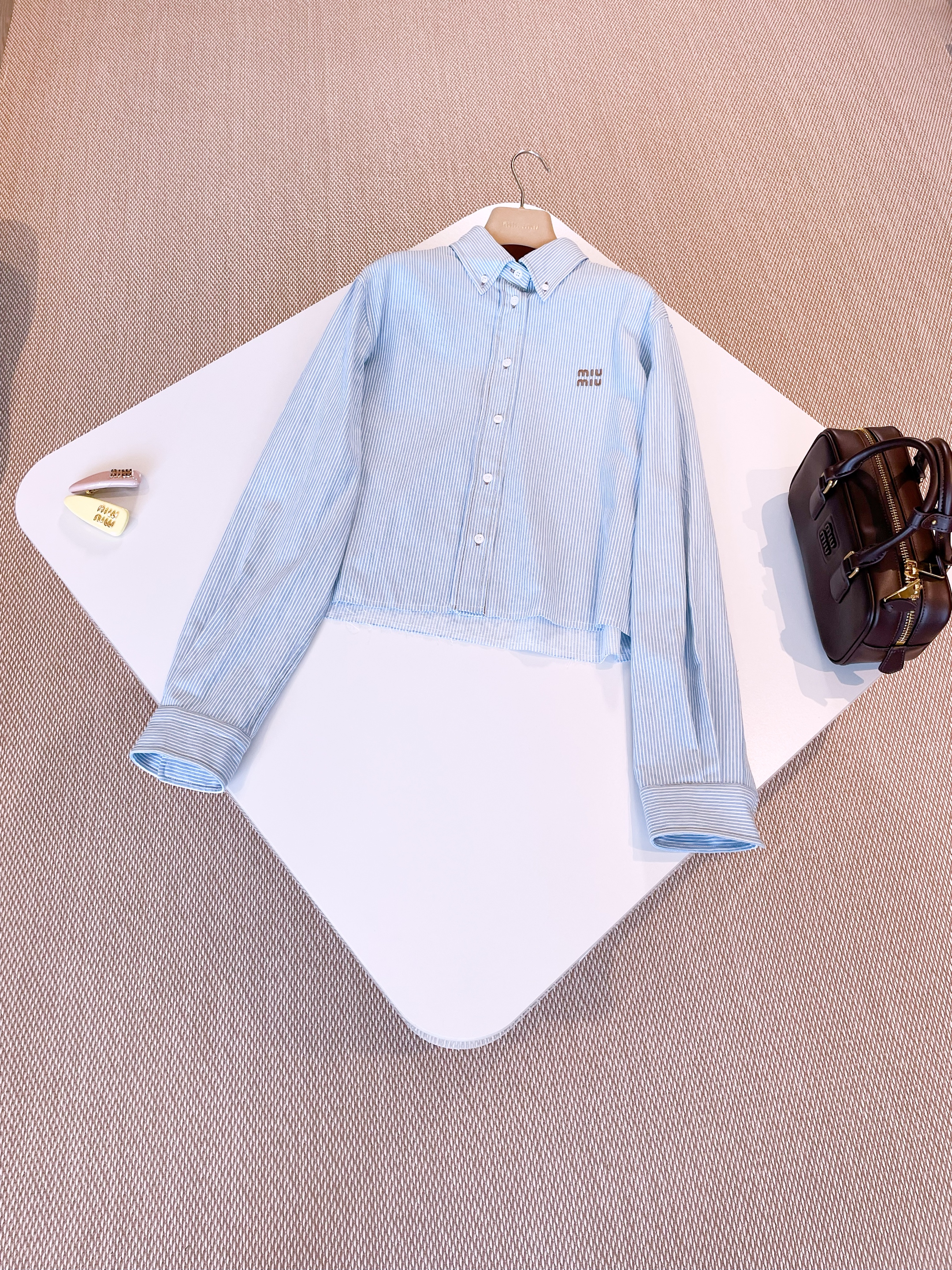 MIU MIU Женская рубашка хлопок MIU MIU Женская рубашка хлопок