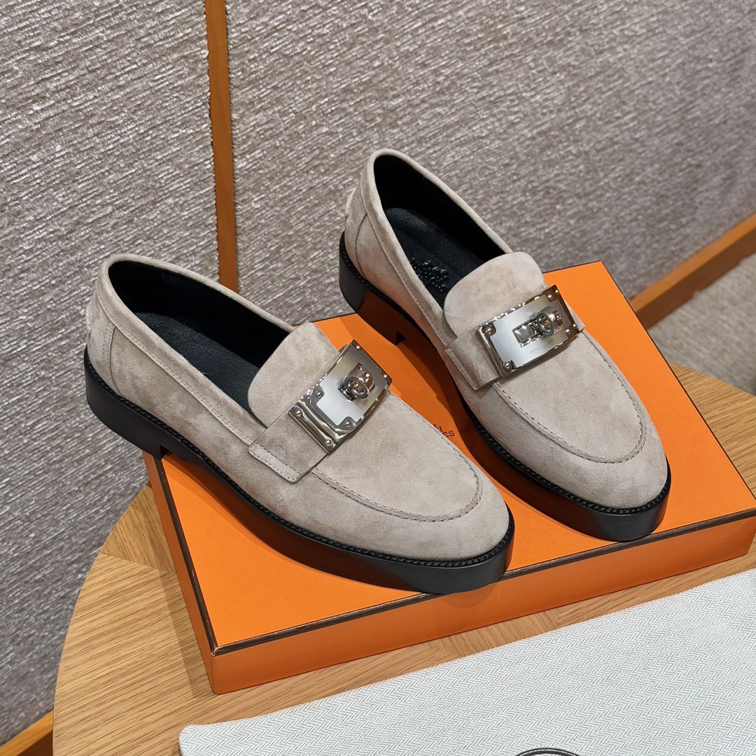 HERMES Женские лоферы Hot из замши HERMES Женские лоферы Hot из замши