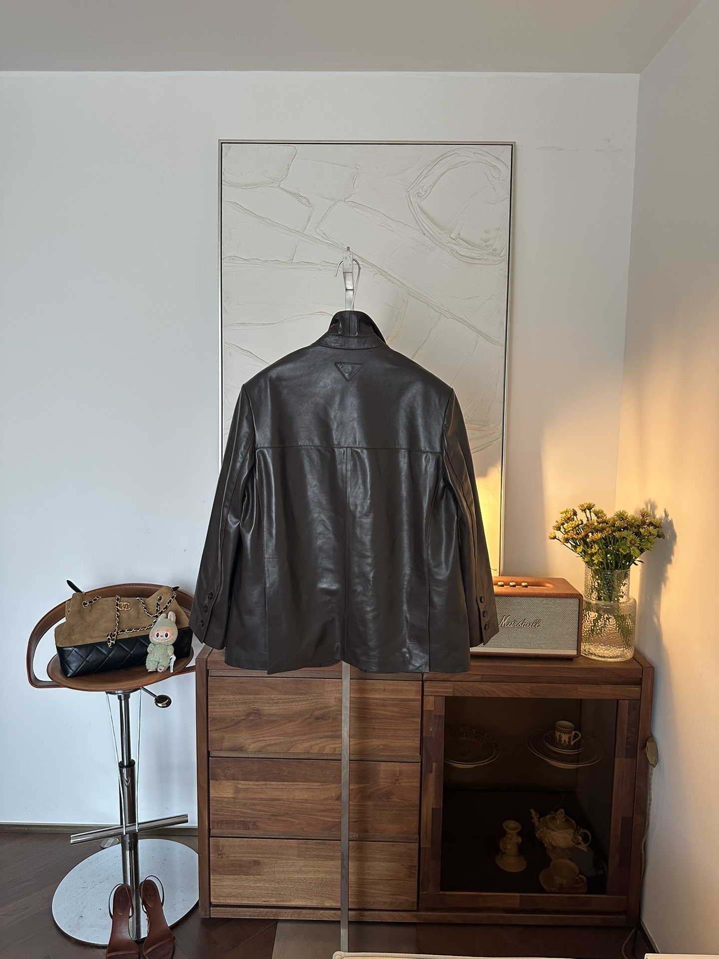 PRADA Женский кожаный жакет PRADA Женский кожаный жакет